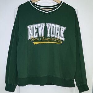 Garage Green Embroidered Sweater